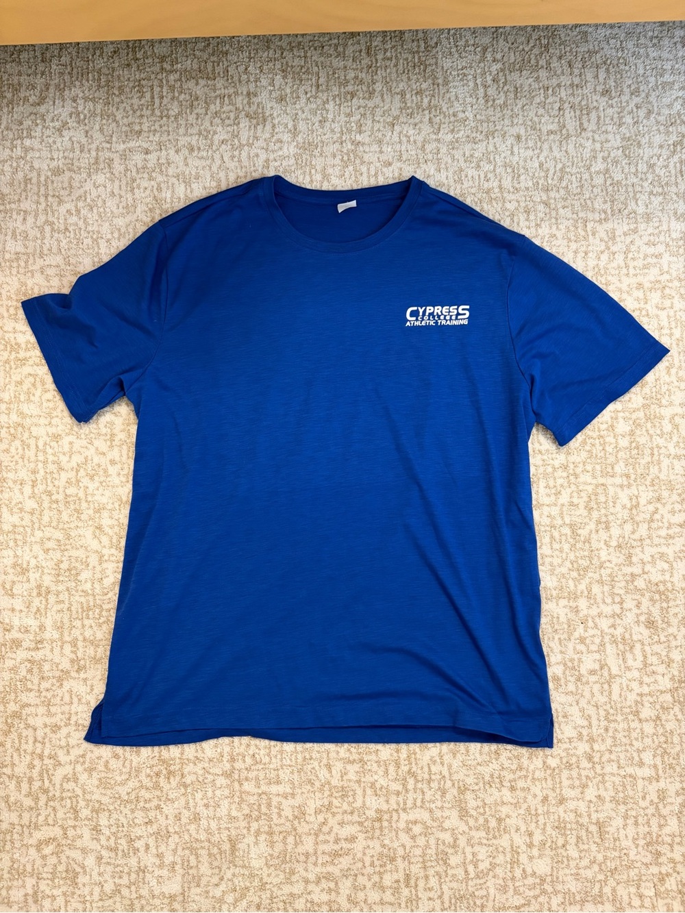 Mens Short-Sleeve Crew Neck T-Shirt - Royal Blue Size XL
